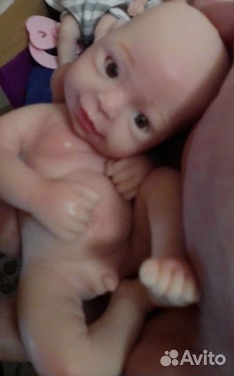 Кукла Реборн мини силикон рост 15-17см.Новый