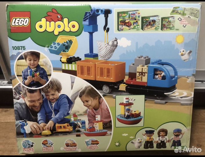 Lego duplo Town грузовой поезд