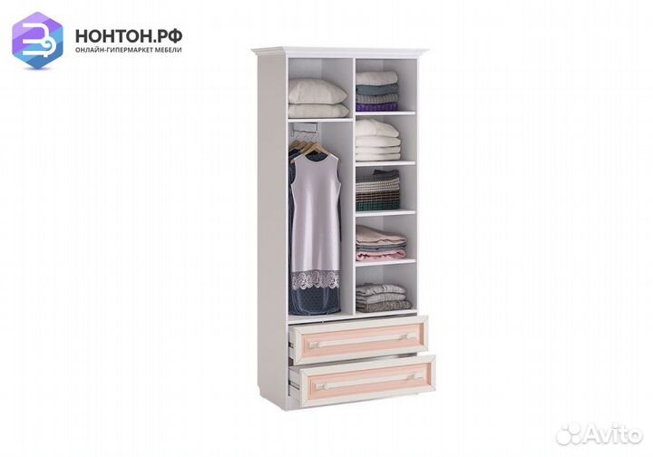 Шкаф двухстворчатый с ящиками Алиса