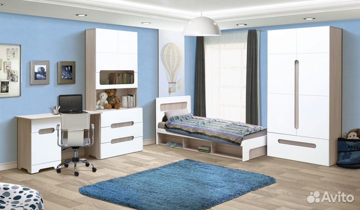 Шкаф 2-х дверный Некст с ящиком