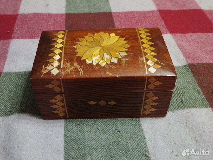 Шкатулка деревянная СССР