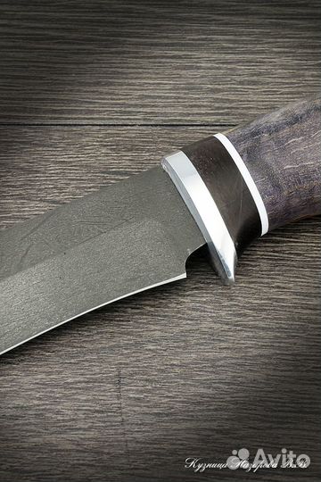 Нож охотничий Варан х12мф черный граб стабилизиров