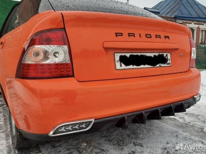 Диффузор на задний бампер приора 2 хэтчбек