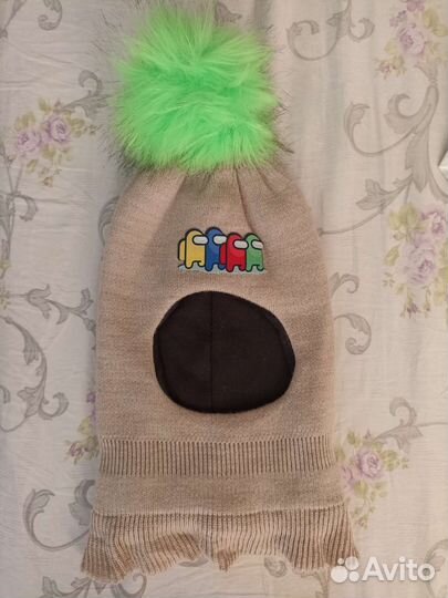 Шапка шлем зимний