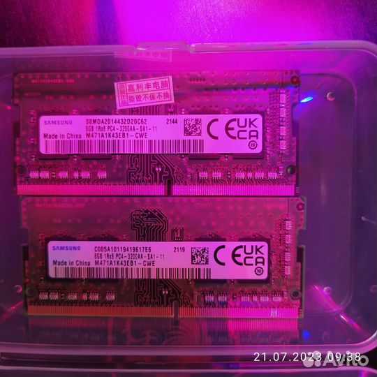 Sodimm ddr4 8gb 3200 samsung x 2