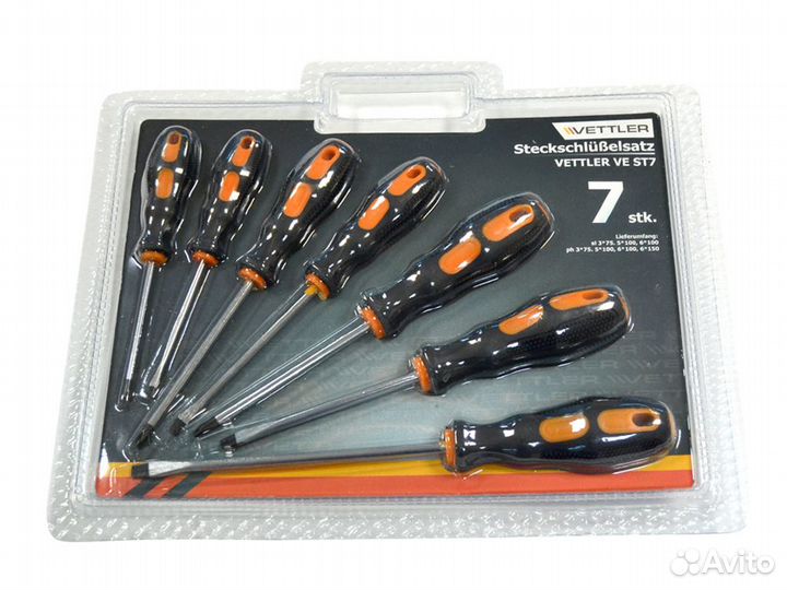 Набор отверток 7пр vettler