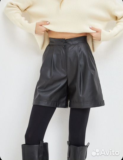 Шорты кожаные