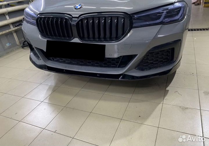 Сплиттер губа на бампер BMW g30 g31