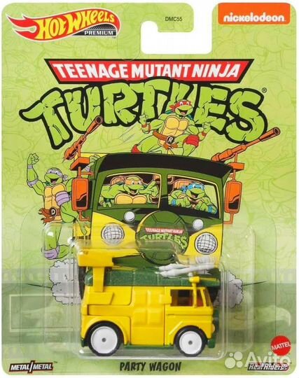 Коллекционная машинка Hot Wheels tmnt Party Wagon