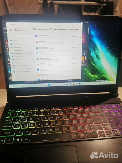 Асер нитро 5, 1 битпикс, rtx 3060 6gb/16/ssd 512