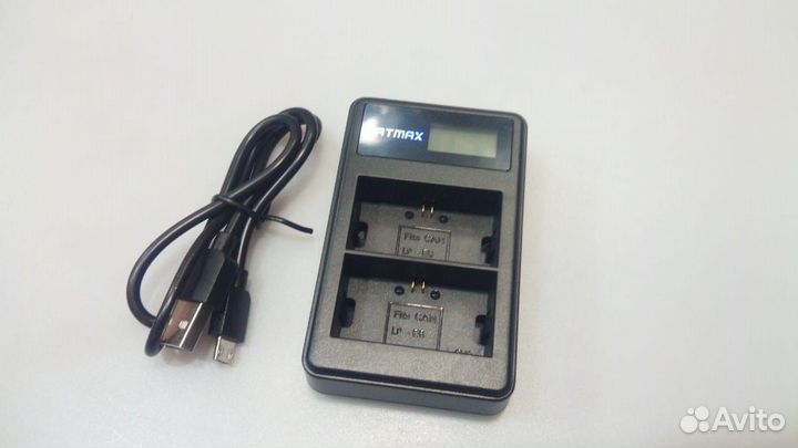 Зарядное устройство двух аккумулятор Canon LP-E6