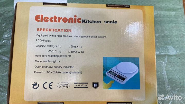 Электронные кухонные весы electronic SF-400