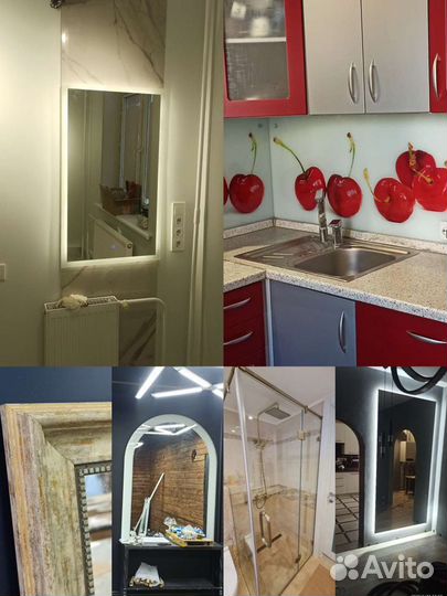 Стекло 4/5/6/8/10 мм+ зеркало 4/5/6 мм