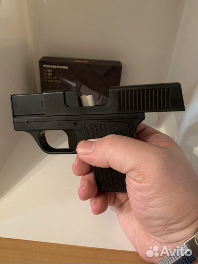 Креативный портсигар пистолет зажигалка 2в1