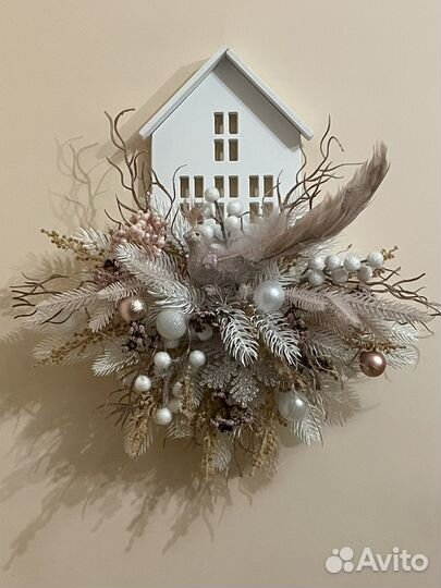 Новогодняя композиция на стену