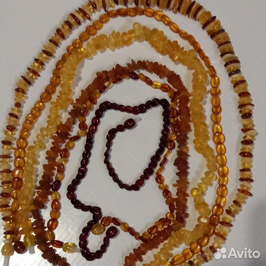 Янтарные бусы винтаж СССР