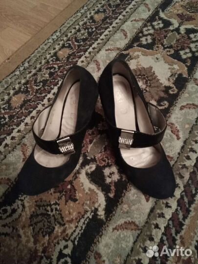 Туфли женские из натуральной замши 35 размер