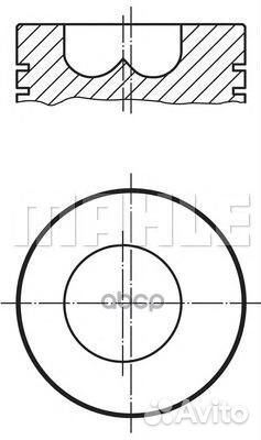Поршень 0098601 Mahle/Knecht