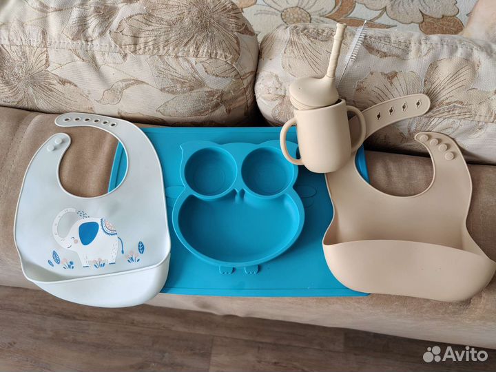 Силиконовая детская посуда