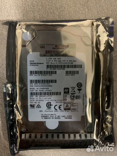 Жесткий диск HP 2.4TB 10K 12G SAS 2.5