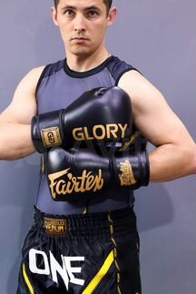 Боксерские перчатки Glory Fairtex bgvg Black