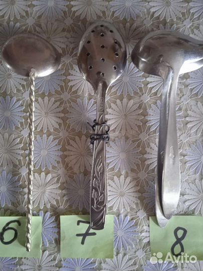 Ложки, вилки, ножи мельхиор,нержавейка новые СССР
