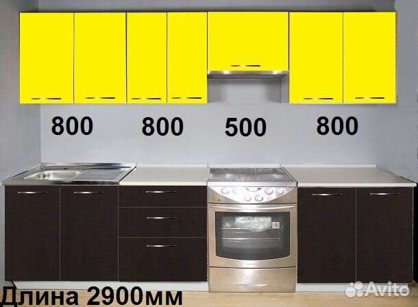 Кухонный гарнитур новый, в наличии 2500мм