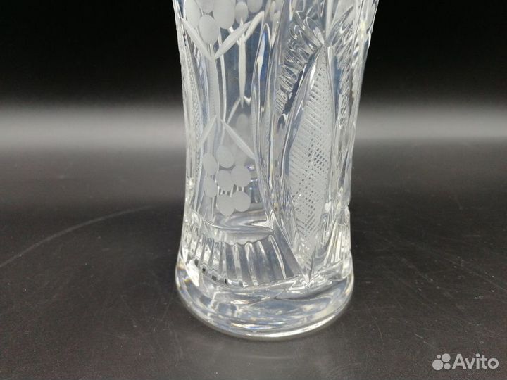 Хрустальная ваза для цветов 18*9 см / хрусталь