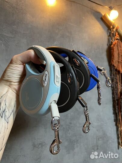 Рулетка поводок для собак несколько