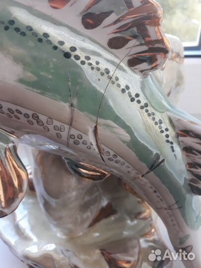 Статуэтка карп дулево большой 1958 г