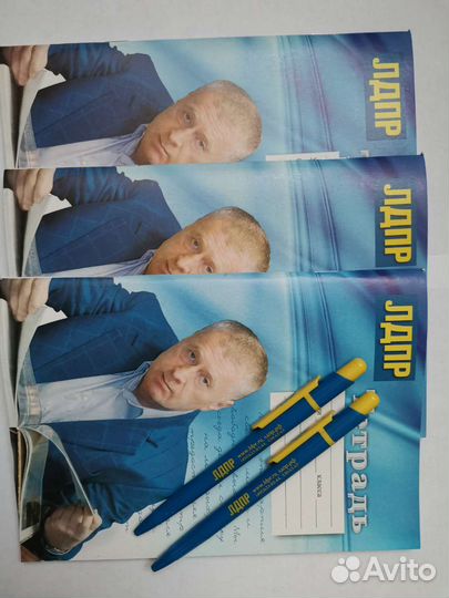 Лдпр тетради и ручки с символикой