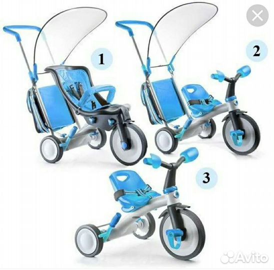 Велосипед коляска (трансформер) фирмы imaginarium