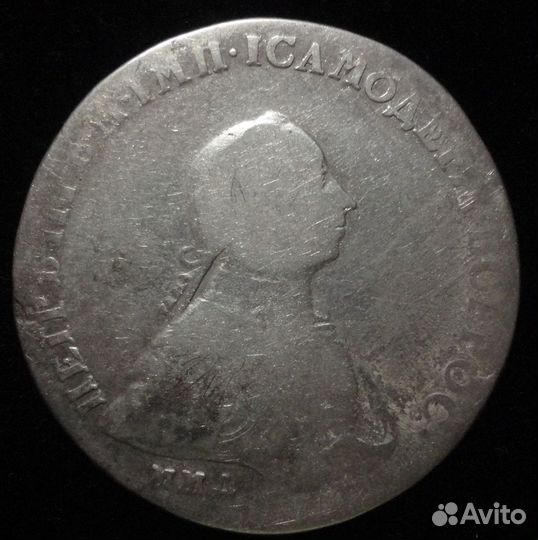 1 рубль 1762 года ммд- дм