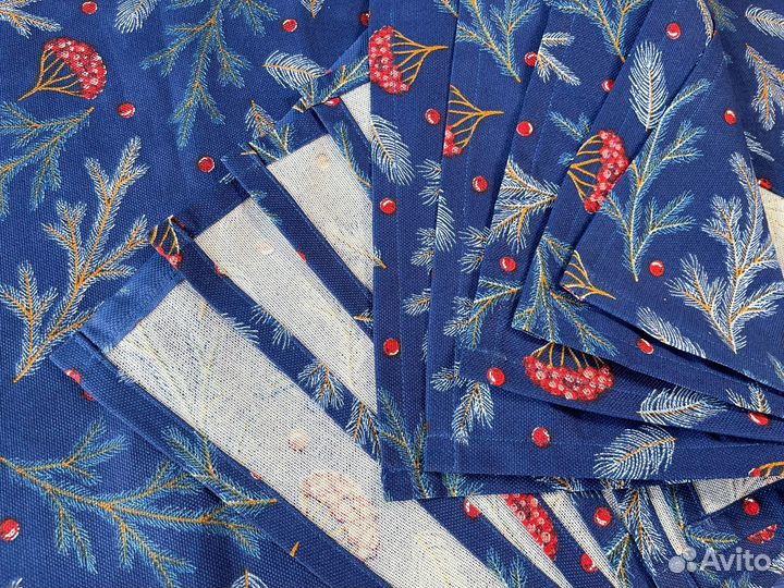 Новогодний Набор скатерть, салфетки и полотенце