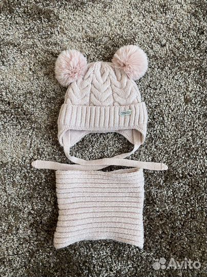 Шапка и снуд зимние