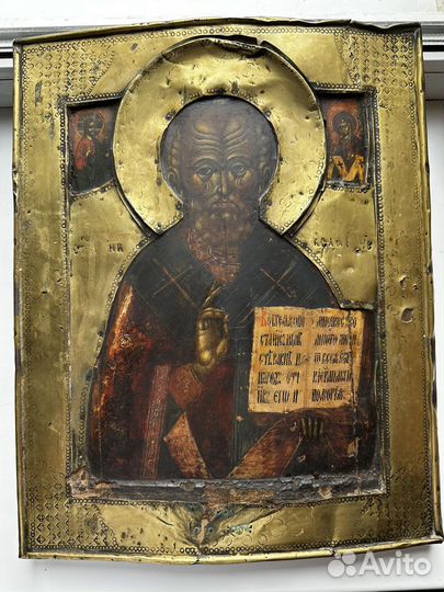 Икона Николай чудотворец ковчег 43х36 см