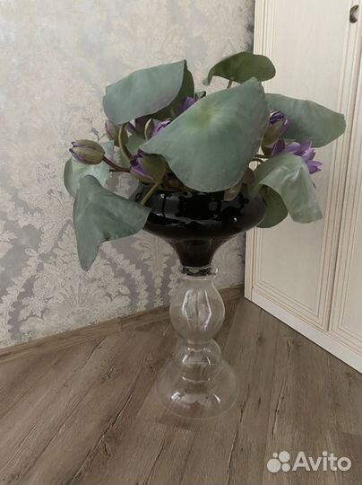 Ваза напольная стекло