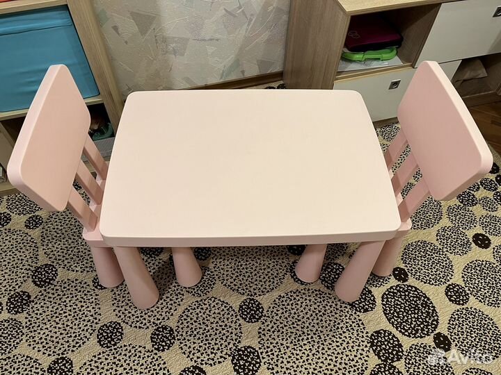 Стол и стул IKEA маммут