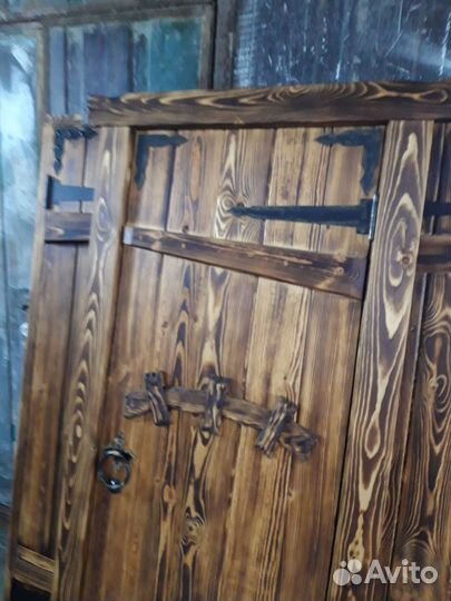 Двери под старину, ласточкин хвост, для дачи