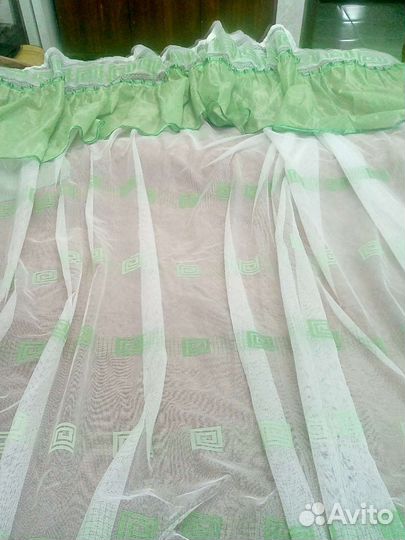 Тюль новый 2 штуки