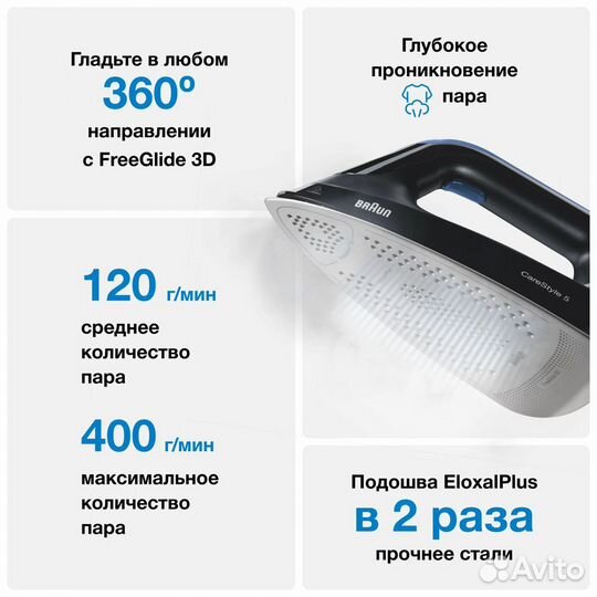 Парогенератор Braun сarеstylе 5 IS5145BK