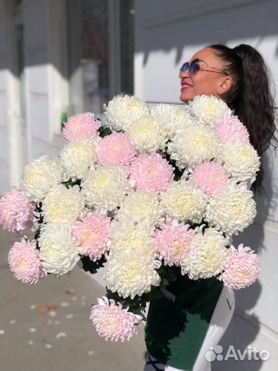 Большие хризантемы