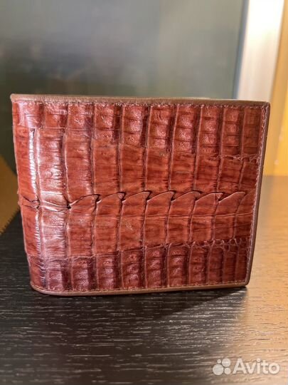Кошелек (портмоне) мужской из кожи крокодила
