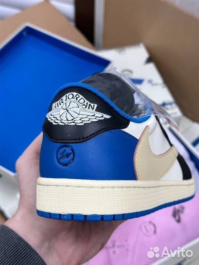 Кроссовки nike AIR jordan 1 LOW fragment X travis