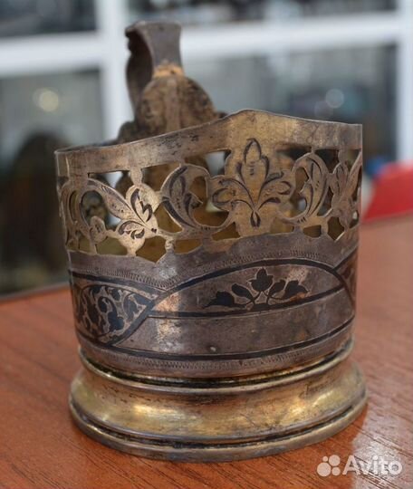 Серебряный подстаканник- 875 пр