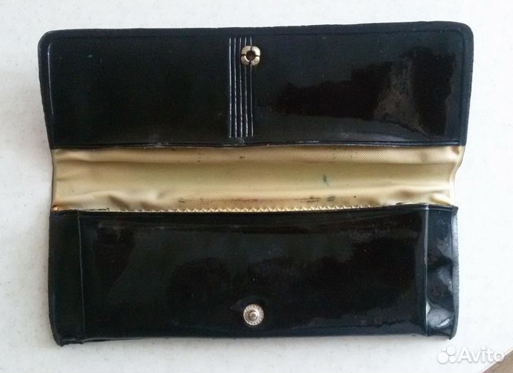 Клатч кошелек лаковый СССР винтаж 40-50-х годов