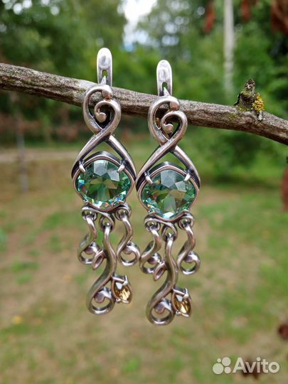 Серьги Женави с кристаллами swarovski