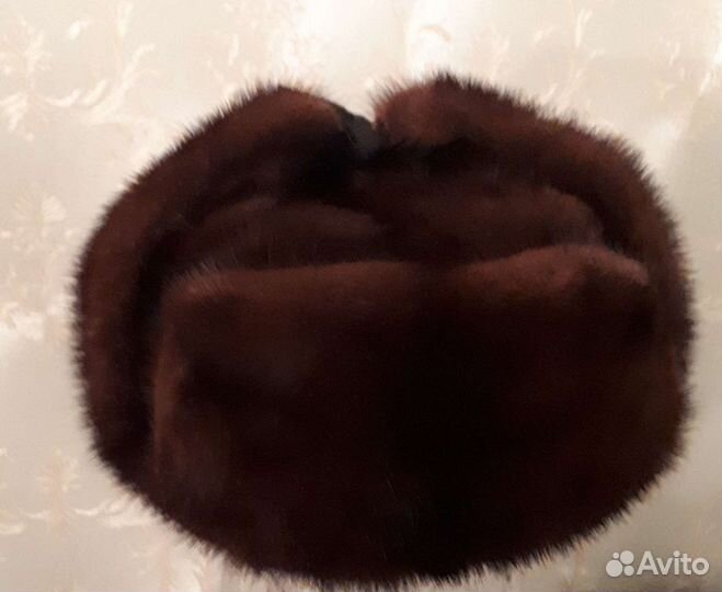 Шапка-ушанка мужская норковая