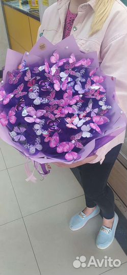 Букет из бабочек в наличии и на заказ