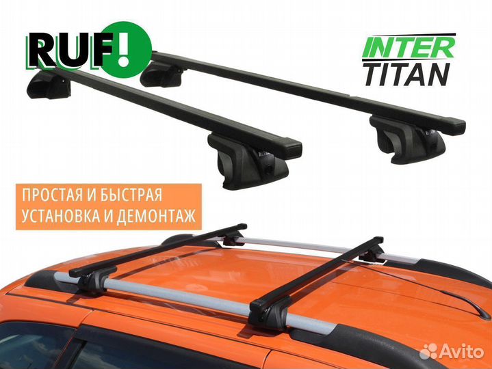 Багажник на рейлинги Peugeot inter titan Квадрат